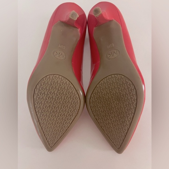 MICHAEL Michael Kors MK- Flex Coral Reef Red Patent Leather Mid Heel Pumps 6.5 - Picture 10 of 10
